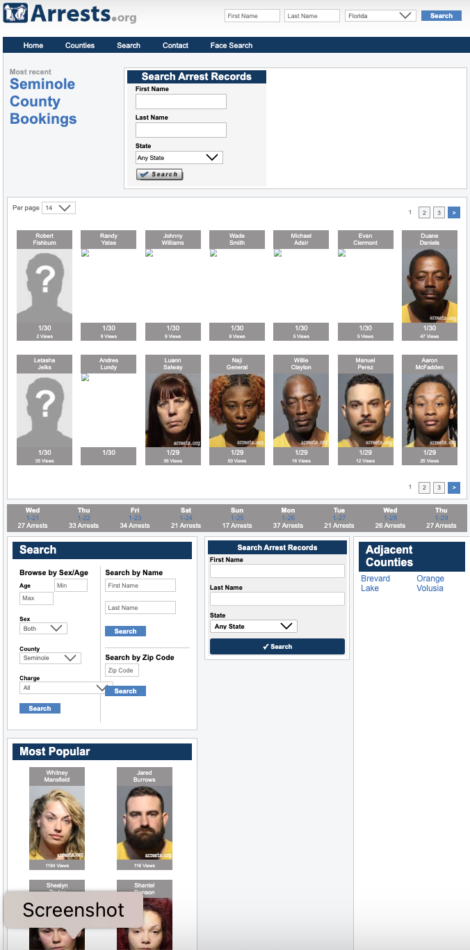 Florida Arrests Org Seminole