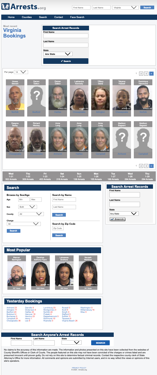 Virginia.Arrests.org
